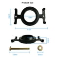 thumbnail image 3 of ABCISI 04-3817 Toilet Tank to Bowl Bolt Set, Fit for Eljer Toilet and Most Flush Valve Opening Toilet, Toilet Tanks Kit with Gasket and Solid Brass Kits, 3 of 6