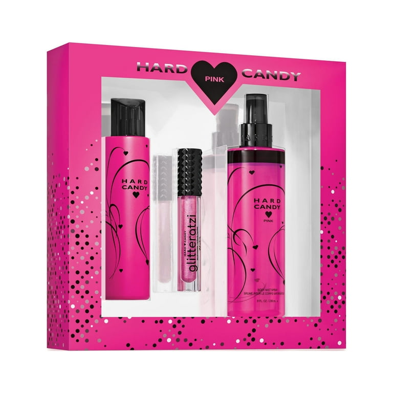 Hard Candy Pink Fragrance Gift Set for Women 3 piece Walmart