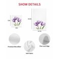 thumbnail image 7 of Purple Tulip Kitchen Dish Towels for Drying Dishes Set of 3, Aesthetic&nbsp;Pastoral Flower Floral Spring Waffle Weave Microfiber Hand Tea Bathroom Towels Quick Dry & Absorbent Towel 12x12, 7 of 7