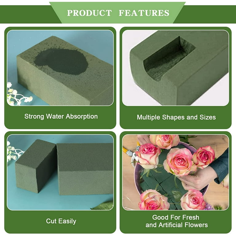 Royal Imports Floral Foam Blocks Wet Dry for Fresh or Artificial 2 Pack