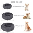 Sanmadrola 30Inch Calming Bed for Medium Dogs & Cats, Washable, Anti