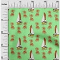 thumbnail image 2 of oneOone Polyester Spandex Light Green Fabric Beach Craft Projects Decor Fabric Printed By The Yard 56 Inch Wide, 2 of 4