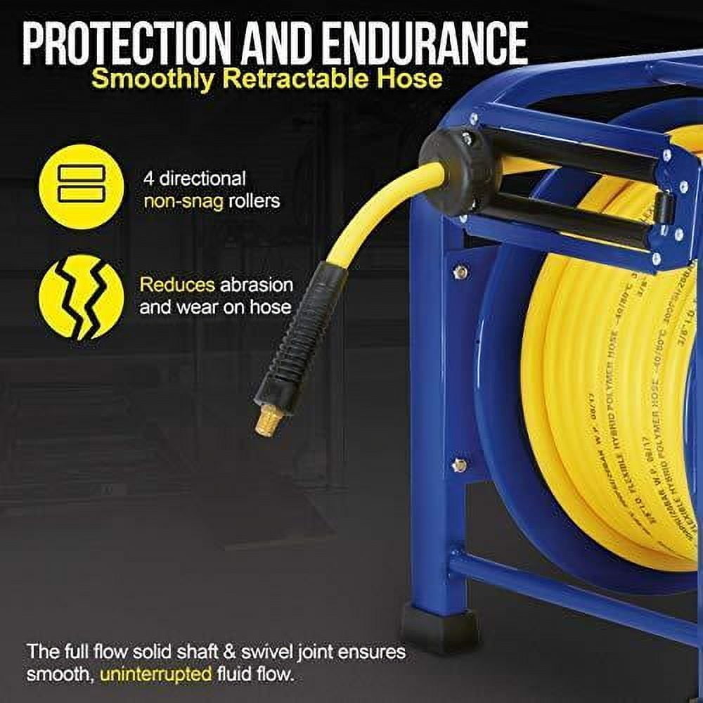 GOODYEAR Spring Driven Steel Retractable Hose Reel (3/8 in. x 100 ft.)