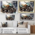 thumbnail image 4 of Designart "Adventure Seeker Scooter in the Wild II" Transportation Canvas Art Print, 4 of 5