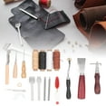 thumbnail image 1 of Leather Crafting Tools, Multipurpose Leather Tooling Kit DIY Hand Made Multi Color Wax Thread Gifts Repair Kits  for Punching for Sewing for Stitching, 1 of 8