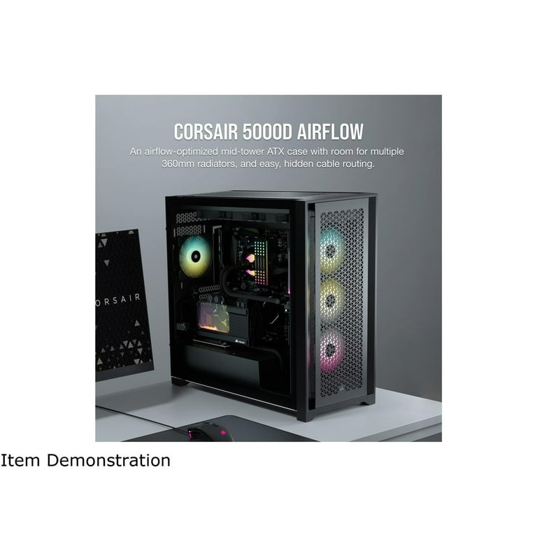  Corsair 5000D Airflow Mid-Tower Case - 3 RGB Fans