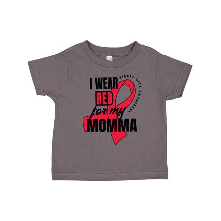 

Inktastic Sickle Cell Awareness I Wear Red For My Momma Gift Toddler Boy or Toddler Girl T-Shirt