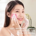 thumbnail image 4 of Facial Cleansing Pads, Exfoliating Face Sponges, 30PC Natural Wood Pulp Cotton Tricolor Mixed Makeup Remover Pads, Gentle Deep Pore Cleansing and Brightening Skincare Accessory, 4 of 9