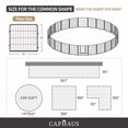 thumbnail image 5 of CAPHAUS 24/32/40 Inch Height Bold Metal Foldable Heavy-Duty Pet Playpen with Door, Available in 8/16/24/32 Panels, Indoor/Outdoor Portable Kennel, Dog/Animals Exercise Fence Cage for Yard, RV, Camping, 5 of 9