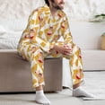thumbnail image 7 of Balery mouse holiday Pattern Pajama Sets for Men Long Sleeve 2 Piece Sleepwear Loungewear Sets Soft PJ's with Pockets Long Sleeve Comfy Pj Sets-Large, 7 of 7