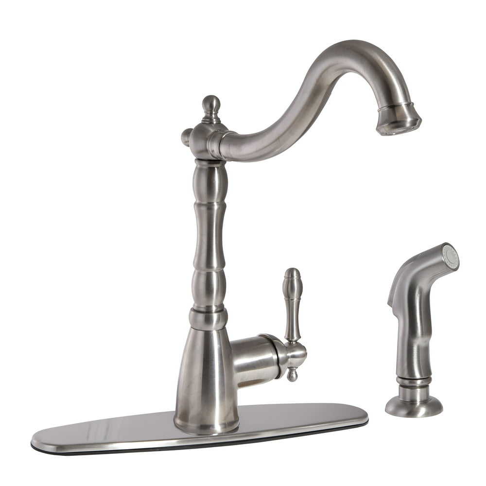 Design House 523225 Oakmont SingleHandle Kitchen Faucet with Side