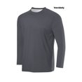 thumbnail image 2 of Men's Long Sleeve Shirts Breathable Soft Mesh Sport Muscle Tee Raglan Long Sleeves Round Neck T-Shirt,Men's and Big Men's Sizes S-3XL, 2 of 3