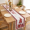 thumbnail image 3 of Valentine's Day Table Runner - 70 Inch Long, Kitchen Dining Table Runner Dresser Scarves, Roses Love Heart Gnomes Romantic Farmhouse Decor for Coffee Tables Wedding Party Banquet, 3 of 8