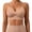Beige#2, variant on Low Back Bra Women Wirefree Seamless Bra Backless Multiway Straps Convertible Halter Bra with Padded Removeable Beige L