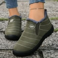 thumbnail image 2 of Gyexs Womens Snow Boots Winter Warm Ankle Booties Lined On Comfortable Casual Lightweight Shoes for Outdoor Activities, Army Green, Size 5.5, 2 of 8
