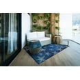 thumbnail image 2 of Linon Outdoor Washable Area Rug Collection, Blue and Light Blue, 3' x 5', 2 of 7