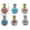 thumbnail image 1 of Aroma Diffuser Fragrance Essential Oils Lamp Mosaic Glass Large 390ml Large Capacity Essential Capacity Handmade Tealight Home Table Ornament Agate/Gold Opening, 1 of 7