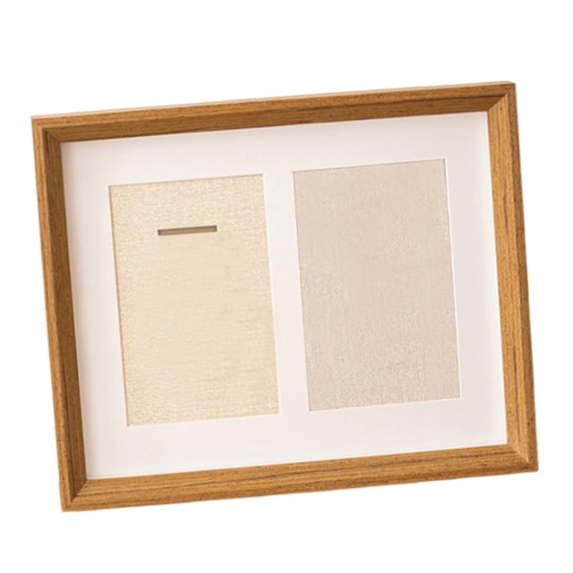 jifeng Medal Display Case Medal Shadow Box Collectible Tabletop Decor with Clear Window wood