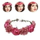thumbnail image 2 of KAKOWELY Corona de flores para novia, tocado de rosas artificiales, corona floral para el cabello, diadema de boda, 2 of 5