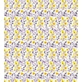 thumbnail image 3 of Flower Duvet Cover Set, Pattern with Flowers and Leaves ling Foliage Spring Rural Print, Decorative 3 Piece Bedding Set with 2 Pillow Shams, Queen Size, Yellow Purple White, by Ambesonne, 3 of 3