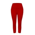 thumbnail image 3 of TRUBKH Cropped Pants for Women High Waisted Pants for Women Compression Leggings for Women Womens Cargo Pants Jeggings for Women Cargo Pants Women Capri Leggings for Women Red 2xl, 3 of 6