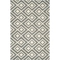 thumbnail image 4 of SAFAVIEH Chatham Collection 7' x 7' Round Dark Grey/Ivory CHT742D Handmade Mid-Century Geometric Premium Wool Area Rug, 4 of 9