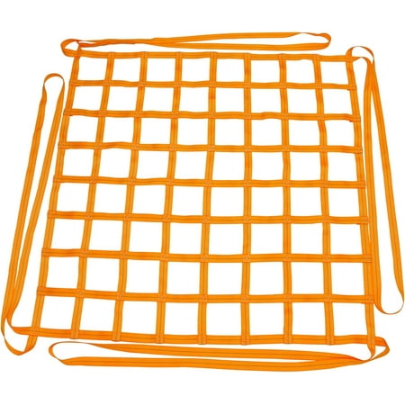 

Nvzi Safety Lifting Net Straps Flat Nylon Sling Hoisting Net Loading and Unloading Heavy Objects 10cm Square Mesh Tear Resistance for Construction Rigging Moving Towing Hoisting Work Gear 1*1m