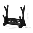 thumbnail image 2 of FUTUREORYY 12Ud Soporte De En Plástico Negro Con Estable Para Decorar Escritorios Y Estantes, 2 of 8