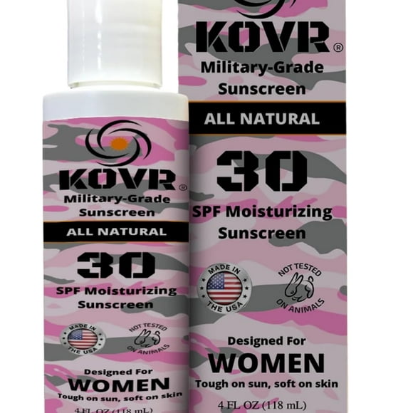 Kovr Sunscreen Bloqueador solar mineral orgánico SPF 30 - Loción facial y corporal respetuosa con los arrecifes de coral | Protector solar hidratante de amplio espectro UVA/UVB tamaño viaje sin fragan