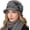 Flower-light Grey, variant on Women 1920s Cloche Bucket Winter Hat with Bow Knot and Flower