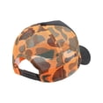 thumbnail image 4 of Trucker Cap Mesh Hat Snapback Cap Summer Hat CAMO Casual Baseball (7fc031_Black/Orange Camo), 4 of 4