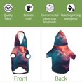 thumbnail image 6 of Cauagu Cosmic Paint Swirl Pattern Winter Pet Hoodie Sweatshirts- Dog Hoodie Sweater with Leash Hole - Cute Dog Hoodie - Pet Clothes Puppy Cat Custume -Small, 6 of 8