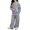 Grey, variant on Coerni Girls Boys 2 Piece Sweatsuit Faux Layer Tunic Sweatshirt and Wide Leg Sweatpants Casual Matching Sets Fall Winter Tracksuit