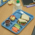 thumbnail image 5 of Carlisle 4398992 - Melamine Six Compartment Tray - for Right Hand Use, 10"Wx14-1/2"D, Blue, 12/Case, 5 of 8