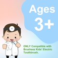 thumbnail image 2 of wqlpp-Replacement Brush Heads Compatible with Brusheez Kids' Electric Toothbrush, Toothbrush Head Refill, 5 Pcs Red + 5 Pcs Blue, 2 of 4