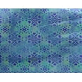 thumbnail image 4 of oneOone Georgette Viscose Aqua Blue Fabric Batik Dress Material Fabric Print Fabric By The Yard 42 Inch Wide, 4 of 4