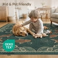 thumbnail image 4 of ODIKA 5'x7' Washable Area Rug Octopus Nautical Koi Creature Fish Swirling Waves Cartoon Pirate for Small Living Room, Bedroom, Easy Care, Non-Shedding, Pet Friendly, 4 of 7