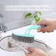 thumbnail image 3 of Cepillo para fregar, cepillo limpiador con mango ergonómico y cerdas para baño, ducha, lavabo, alfombras y suelos (9 pulgadas, azul), 3 of 4