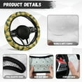 thumbnail image 6 of Yuyamidu Yellow Lemon Car Steering Wheel Cover Warm Automotive Flannel Cover for Steering Wheel Thick Steering Wheel Decorative Accessories for Sedan Car, 6 of 7