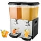 thumbnail image 1 of Dispensador de bebidas comerciales VEVOR, 2 tanques de 18 L/19 QT por tanque, dispensador de jugo, máquina de bebidas de te helado de acero inoxidable de 370 W con temperatura de enfriamiento, 1 of 9