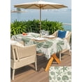 thumbnail image 5 of Outdoor Tablecloth with Umbrella Hole for Patio/Picnic/Party/Camping, Sage Green Coastal Summer Waterproof Table Cloth Rectangle Table Cover Washable, Coral Shell Starfish Vintage (60"x 84"), 5 of 9