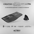 thumbnail image 3 of Kit Teclado y Mouse Acteck VIRTUOS FITT MK770 Inalambrico USB-C Negro, 3 of 6