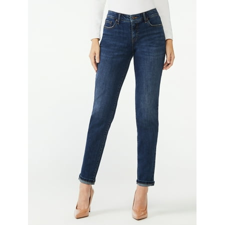 Sofia Jeans Women's Bagi Boyfriend Mid-Rise Jeans