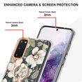 thumbnail image 3 of Allytech Floral Design Series Slim Shell Ring Holder Kickstand Shockproof Soft TPU Back Cover Cell Phone Case for Samsung Galaxy S20,Flower, 3 of 4