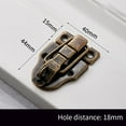 thumbnail image 3 of 2PCS Antique Luggage Duckbill Buckle Flight Case Latch Luggage Lockable Luggage, 3 of 6