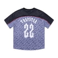 thumbnail image 4 of Productos en liquidación Camisetas informales a la moda para mujer, camisas de manga corta estampadas, jersey con cuello redondo, camisetas, camisetas de fútbol, estilo Púrpura XL, 4 of 7