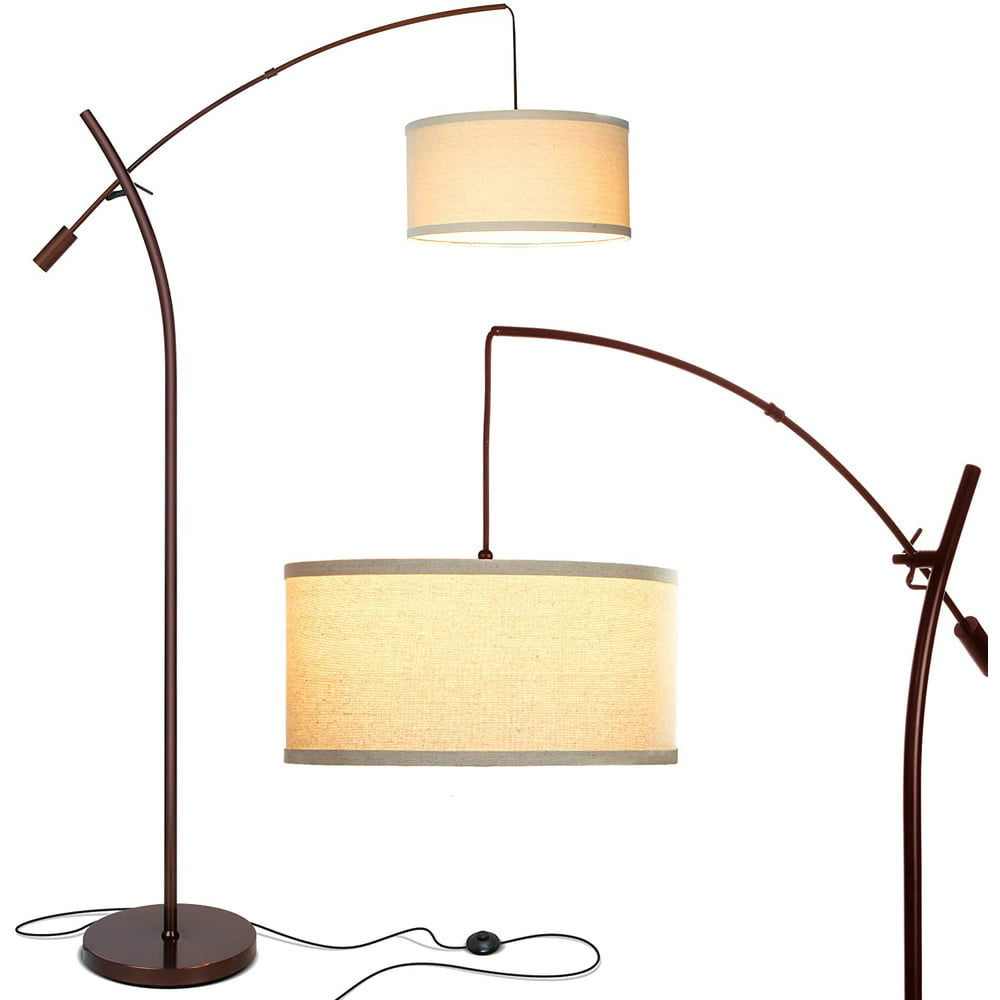 Brightech Grayson - Modern Arc Floor Lamp for Living Room