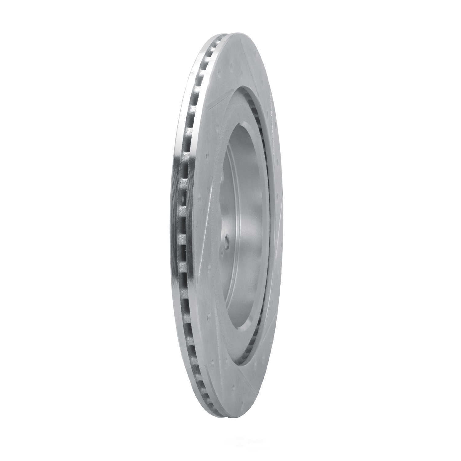 Dynamic Friction Company 631-76159R DFC Brake Rotor - Drilled And Slotted - Silver