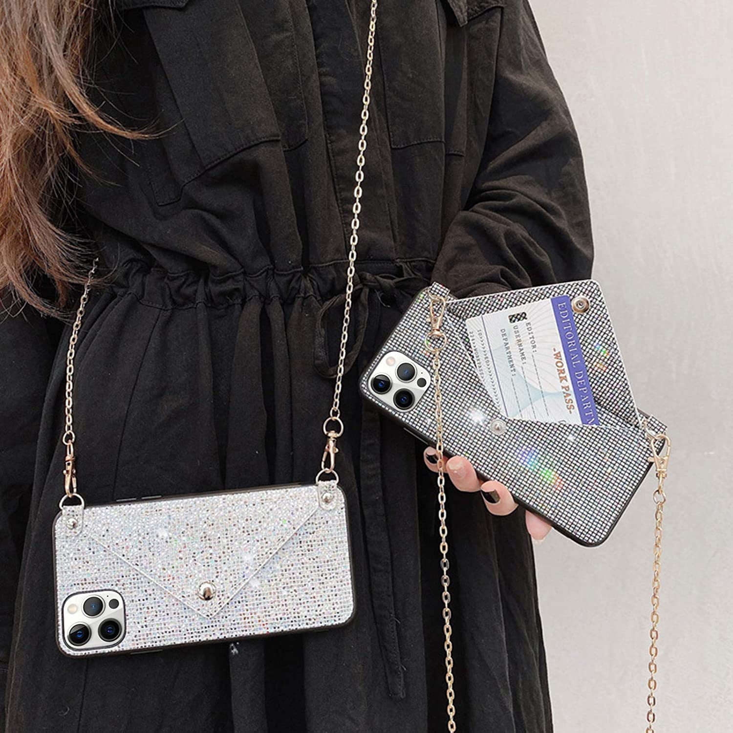 for iPhone 11 Bling Case, Glitter Diamond Sequins Case Small