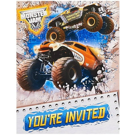 Monster Jam Invitations 2